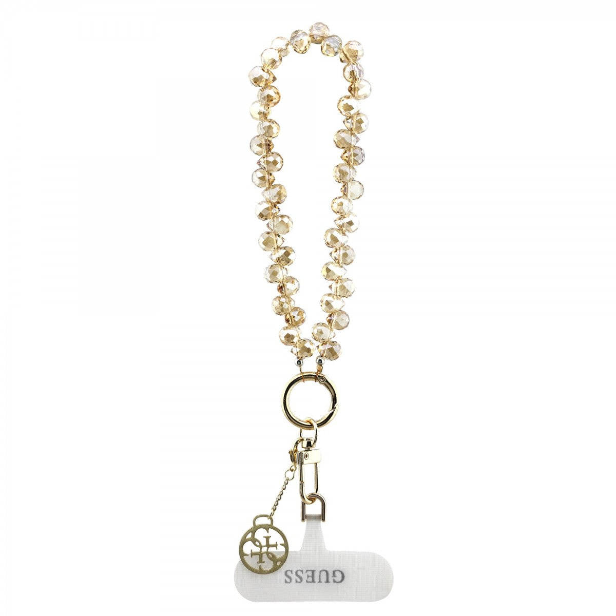 Guess Universele Wrist Strap Crystals 4G Charm Goud 15 cm