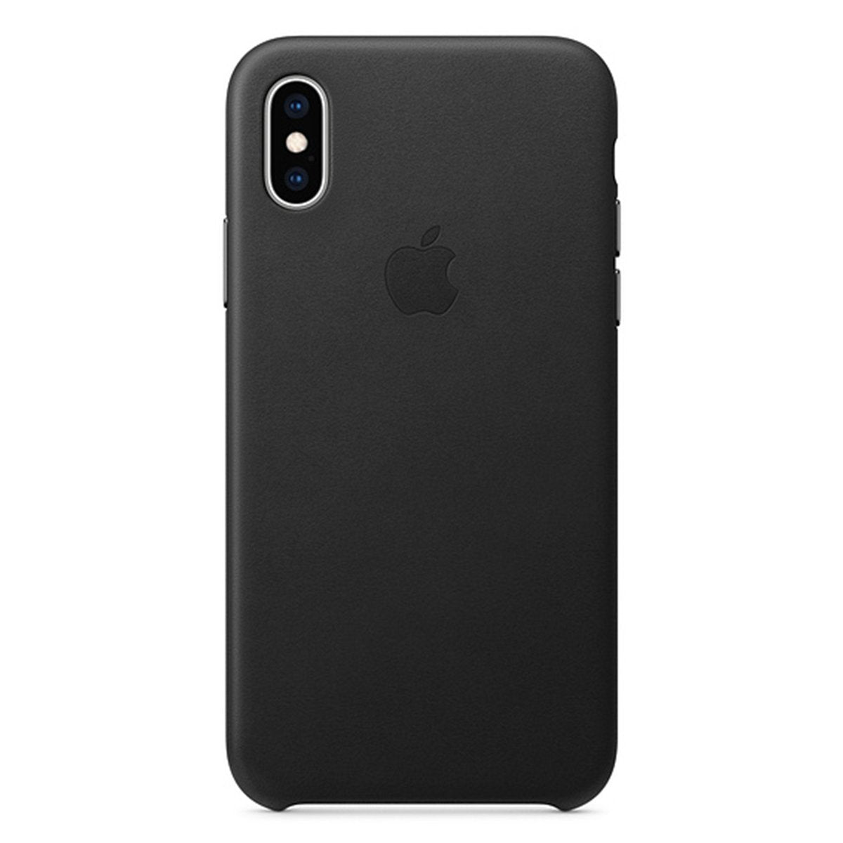 Apple Leather Backcover for iPhone X - Black