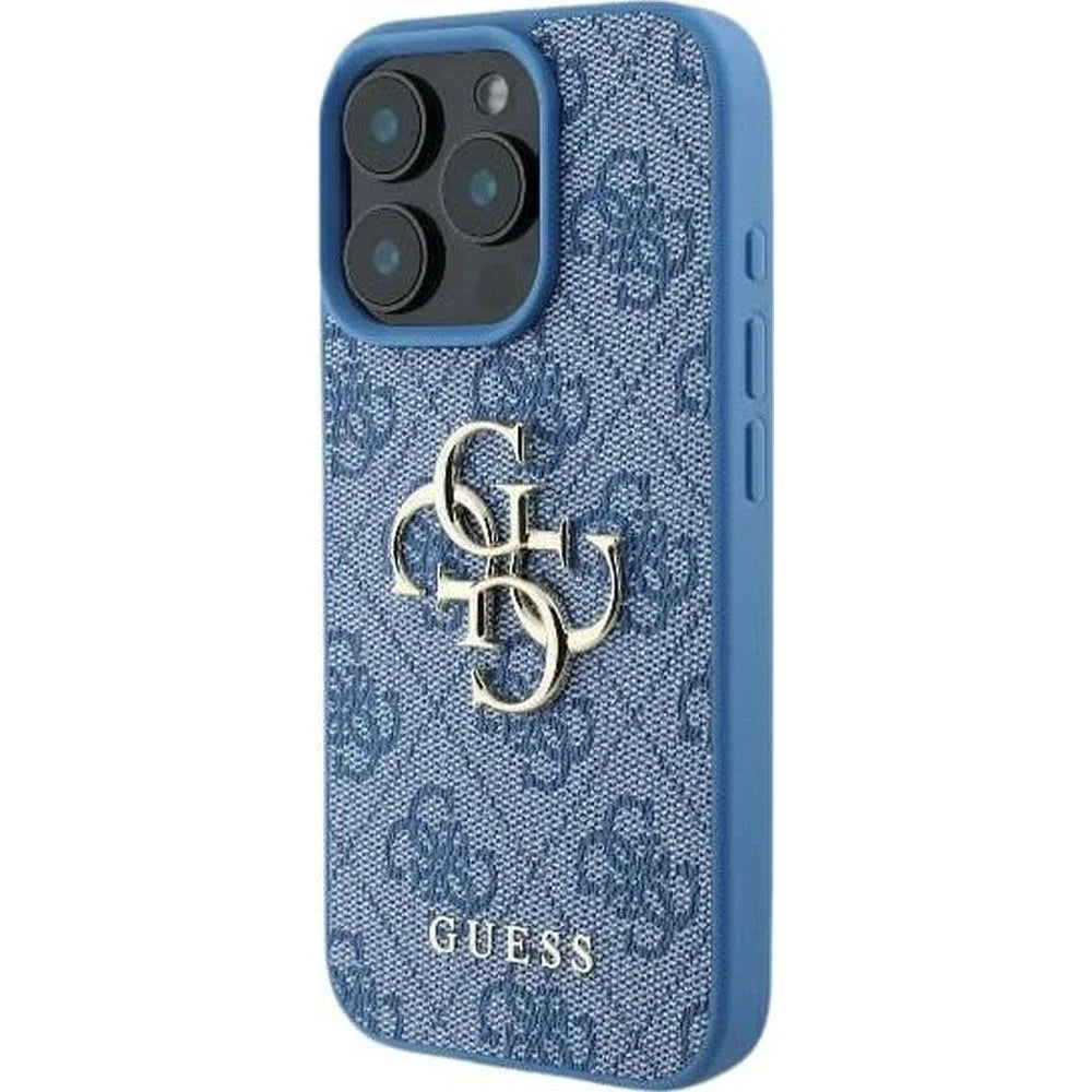 Guess GUHCP16M4GMGBL iPhone 16 Plus blue hardcase 4G Big Logo