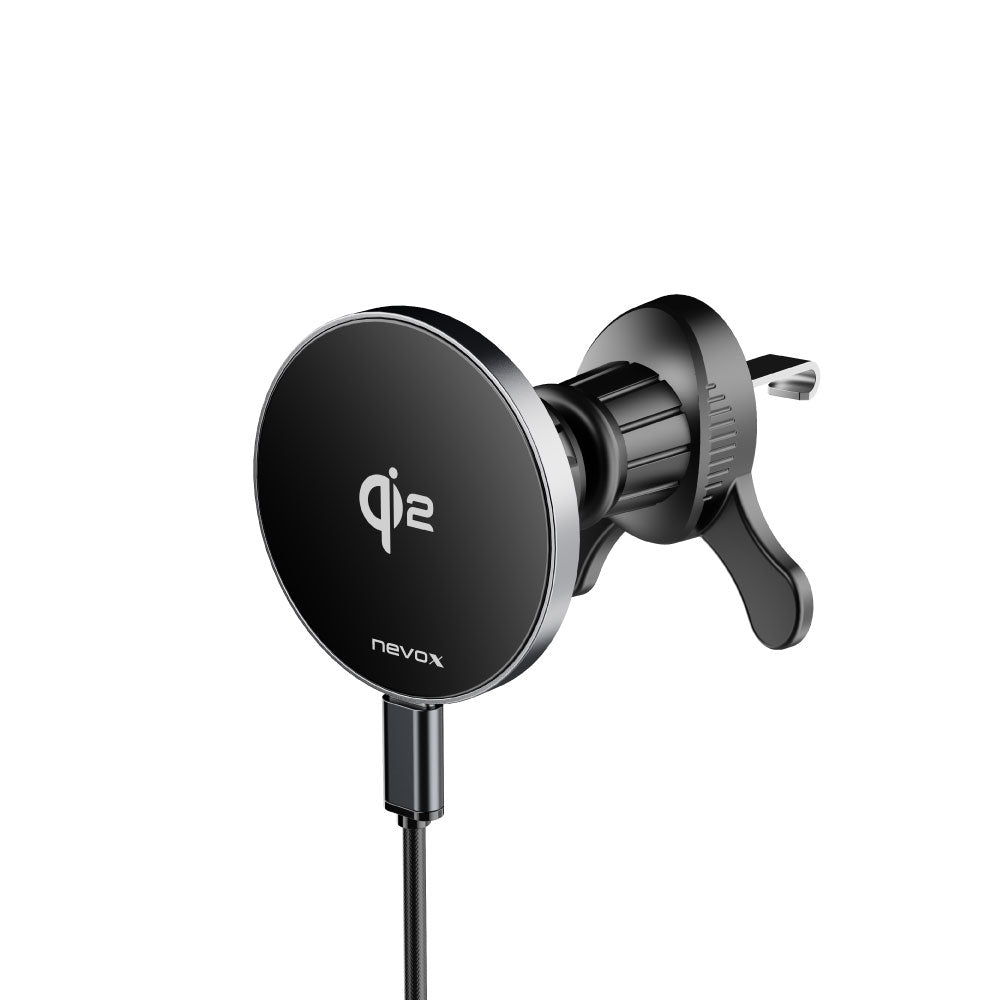 Nevox Wireless Qi2 Fast CAR Charger - 15Watt - compatible with MagSafe