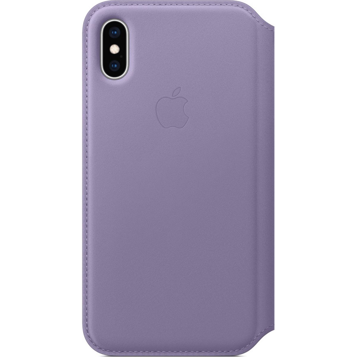 Apple Leather Folio Bookcase for iPhone Xs -  Lilac