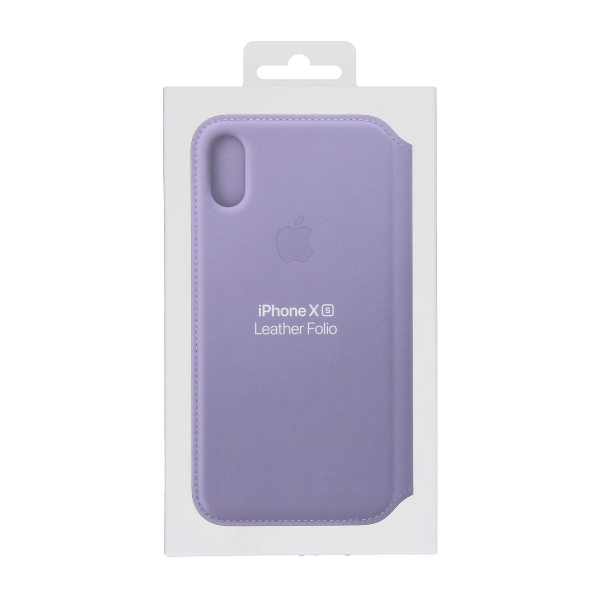 Apple Leather Folio Bookcase for iPhone Xs -  Lilac