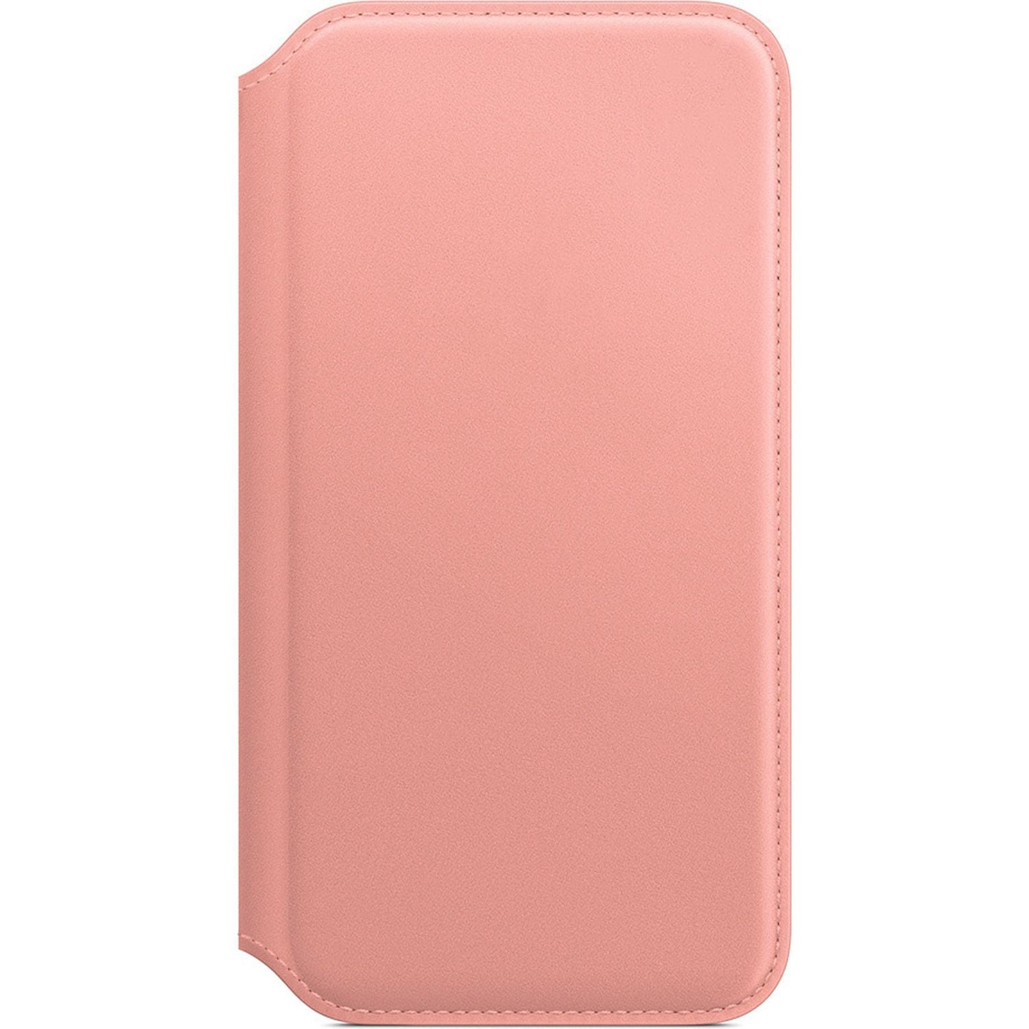 Apple Leather Folio Bookcase for iPhone Xs -  Soft Pink