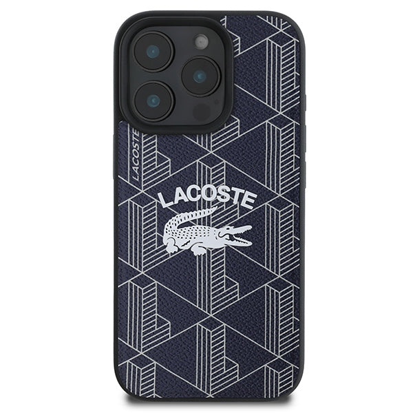 Lacoste LCHMP16XPIGV iPhone 16 Pro Max navy hardcase Monogram Vintage Logo MagSafe