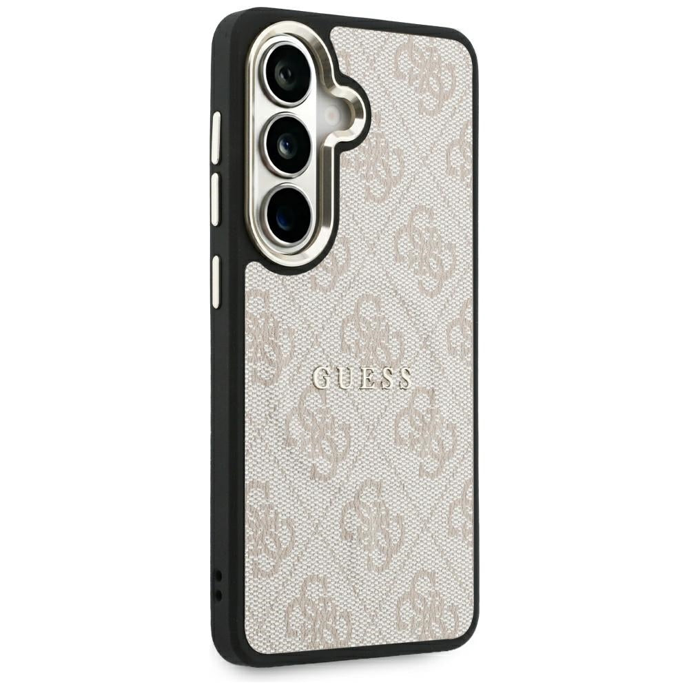 Guess GUHMS26SP4MSEGCP 4G Embossed Ring MagSafe for Samsung Galaxy S26 Pink
