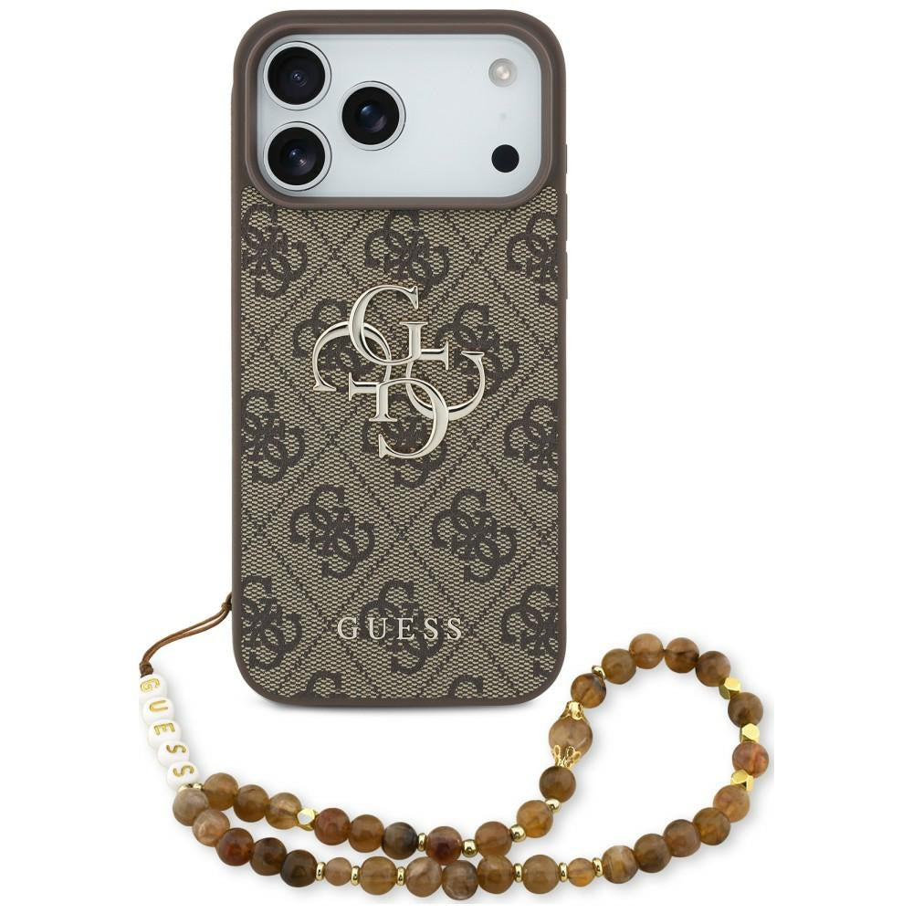 Guess GUHCP18XP4GMGSW 4G Strap 4G Classic Logo for iPhone 18 Pro Max / 17 Pro Max brown