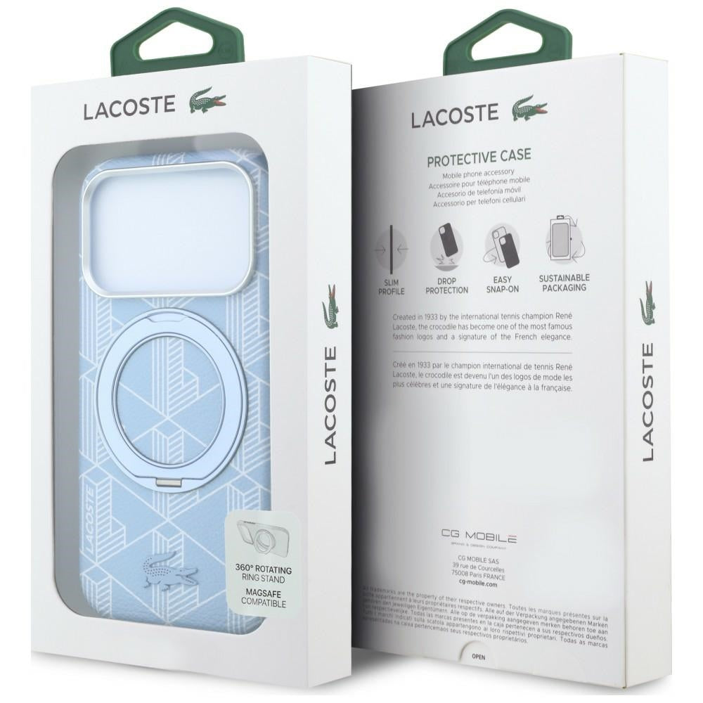 Lacoste LCHMP18X6PSWRBEMLB Lacoste Blend with Ring Stand MagSafe for iPhone 18 Pro Max / 17 Pro Max blue