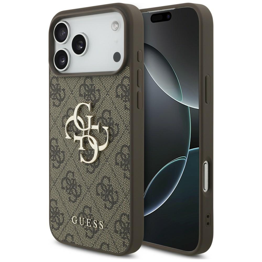 GUESS GUHCP18X4GMGBR HardCase 4G PU Big Logo iPhone 18 Pro Max / iPhone 17 Pro Max Brown