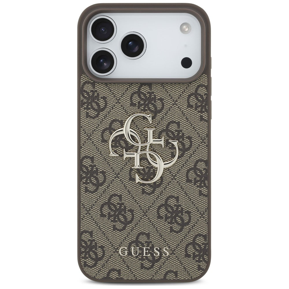 GUESS GUHCP18L4GMGBR HardCase 4G PU Big Logo Brown iPhone 18 Pro / iPhone 17 Pro