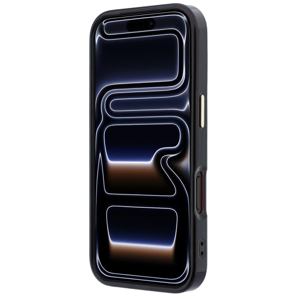 Guess IML Ring Stand 360 Script Metal Logo MagSafe for iPhone 18 Pro Max / iPhone 17 Pro Max burgundy