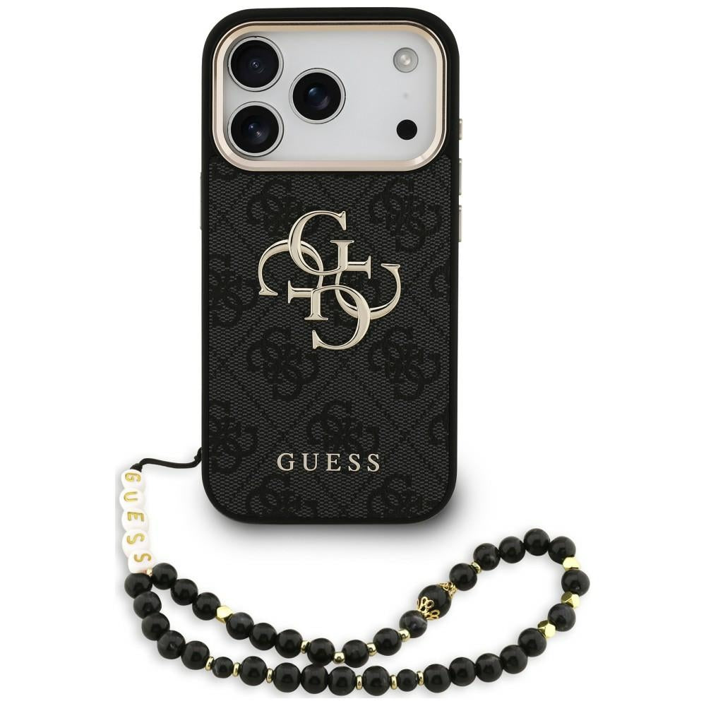 Guess GUHCP18XP4GMGSCK 4G Strap 4G Classic Logo Metal Trims for iPhone 18 Pro Max / 17 Pro Max black