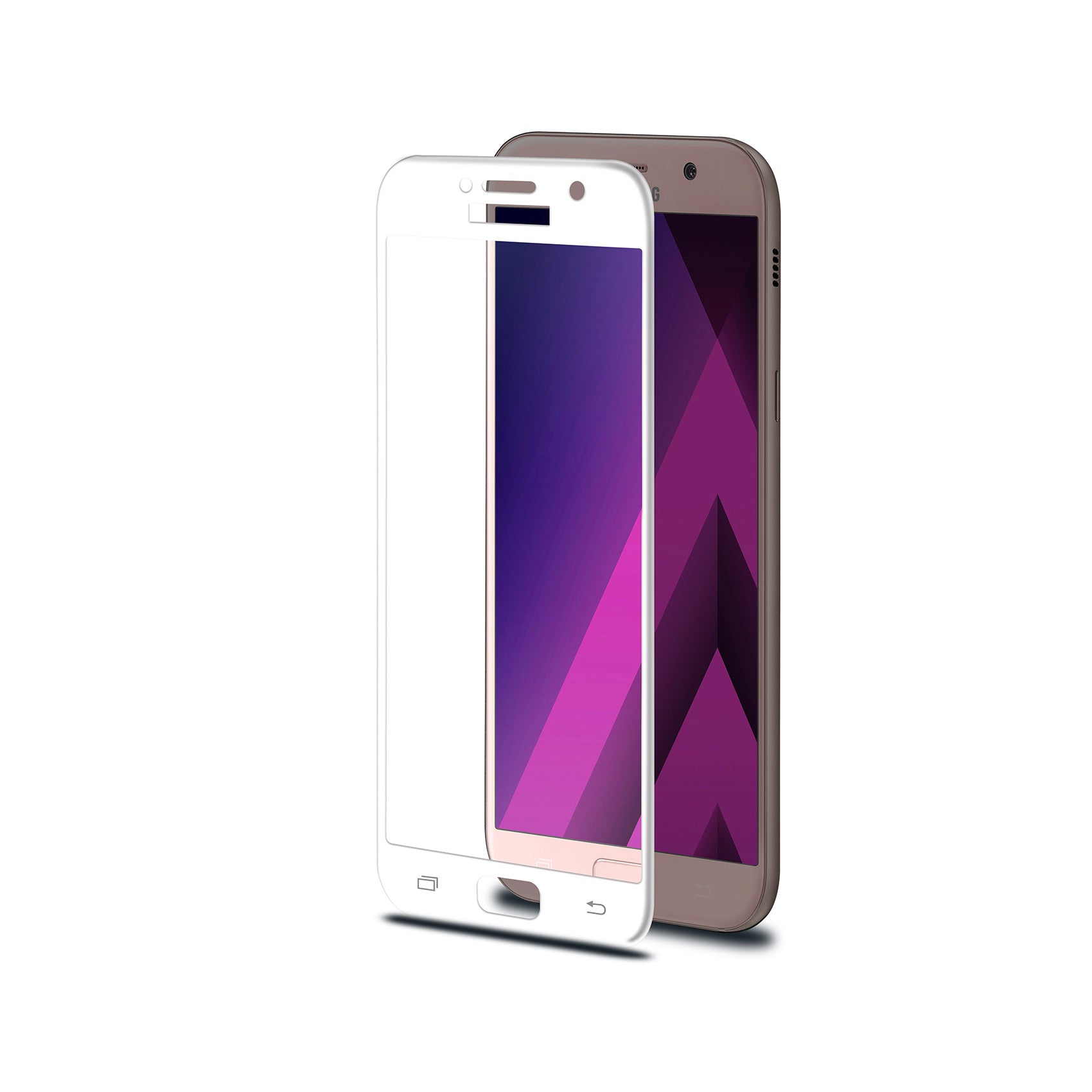 Celly 3D GLASS GALAXY A3 2017 WHITE