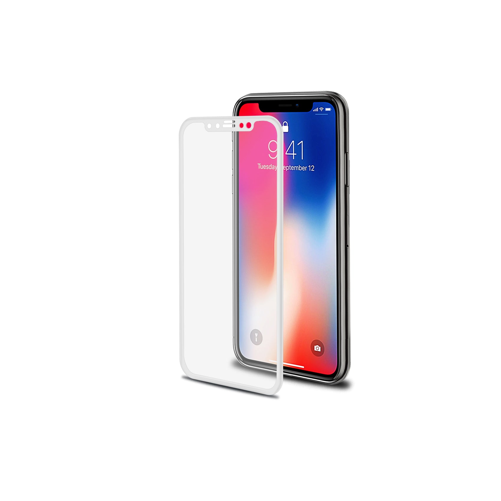 3D GLASS IPHONE XS/X WHITE