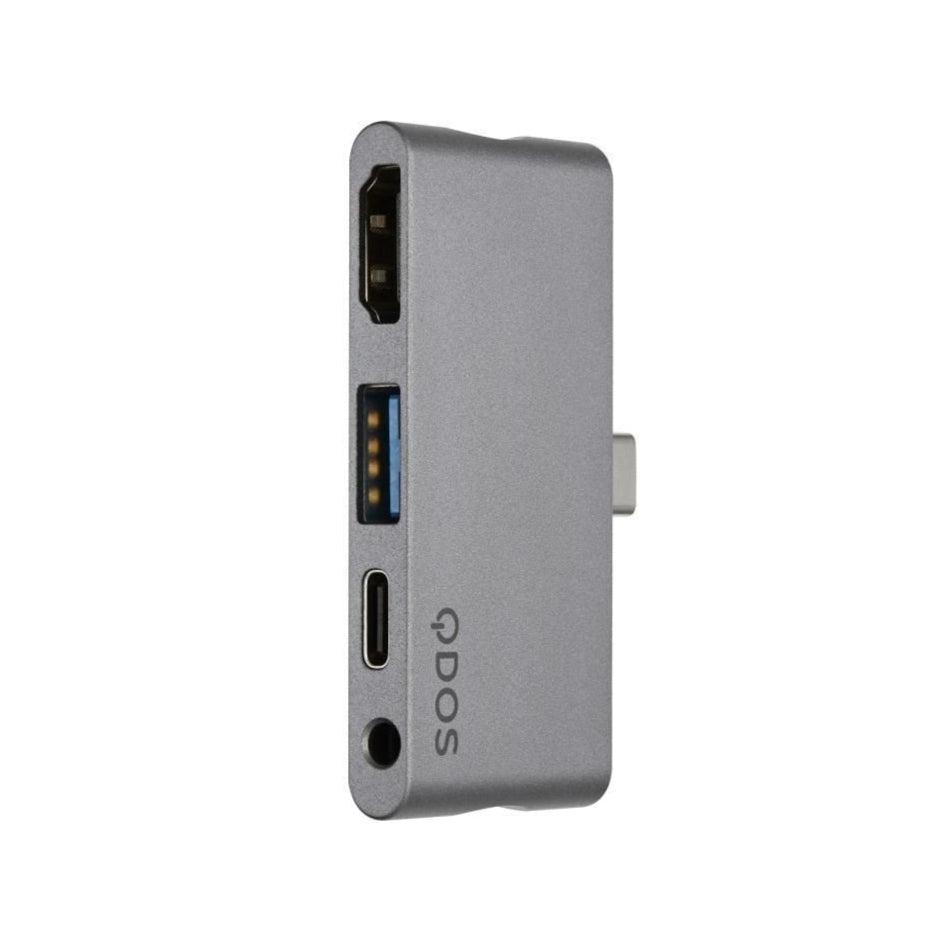 Qdos Powerlink Nano Hub Usb-c Ipad Pro 4-en-1 - Gris Sideral