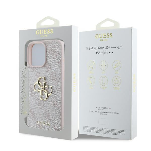 Guess Hardcase 4G PU Big Logo Pink
 iPhone 16