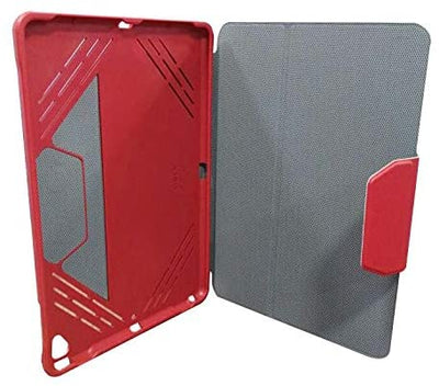 BELK 3D Smart Protection Case for iPad 10.2 ( 2021 / 2020 / 2019) Built-in Appel Pencil Holder Red