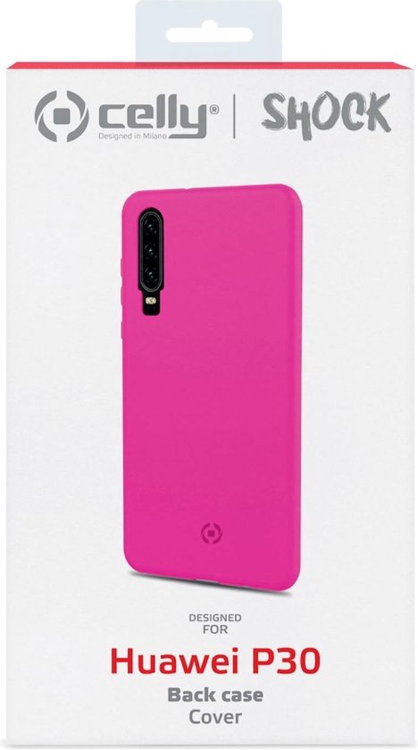 Celly Shock Back case Cover Huawei P30 Pink