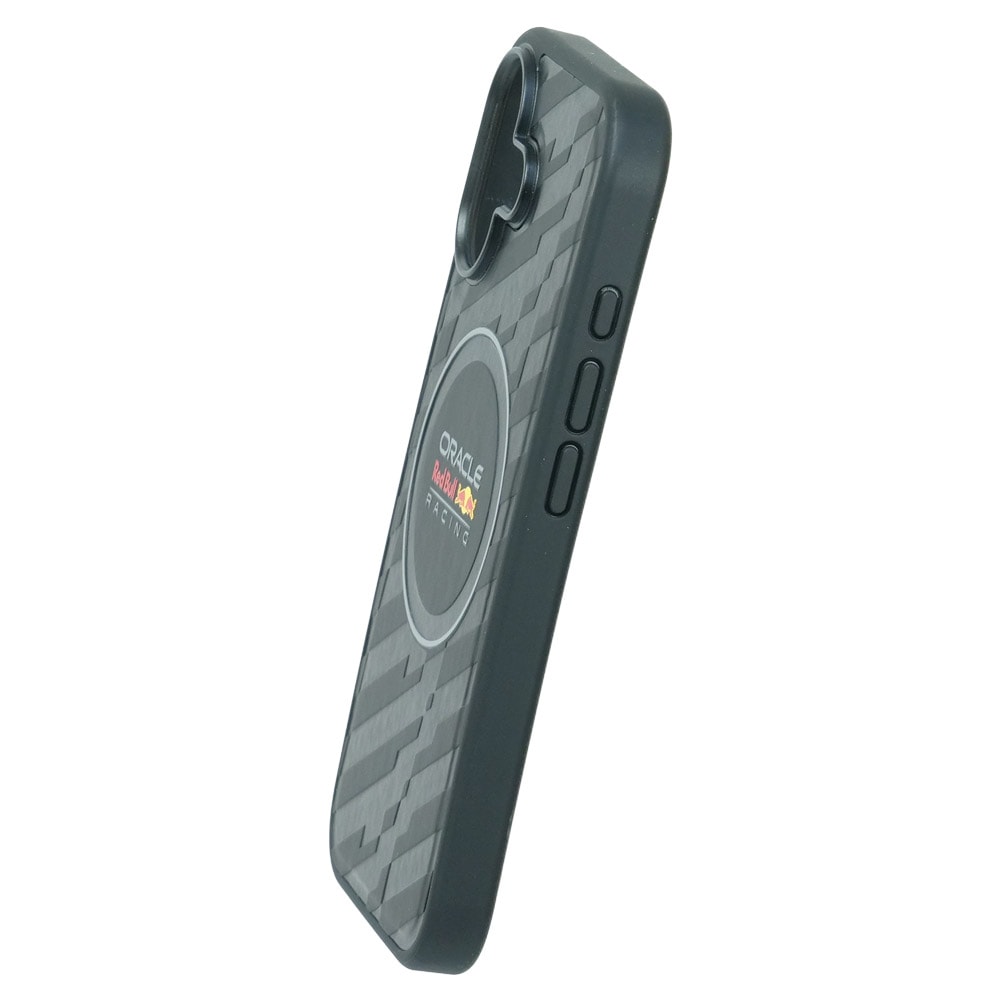 Red Bull RBHMP17S25PUCKK Hardcase PU Embossed Pattern, Black MagSafe for iPhone 17