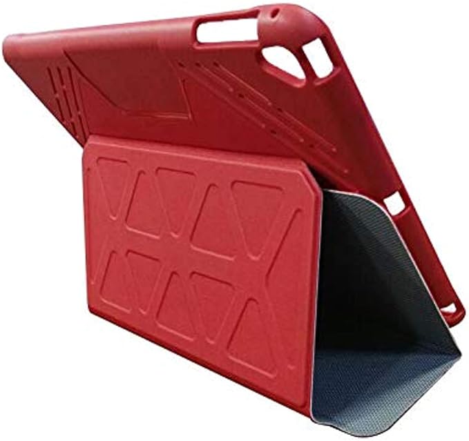 BELK 3D Smart Protection Case for iPad Pro 11 inch 2020/ 2018 Built-in Appel Pencil Holder- Red