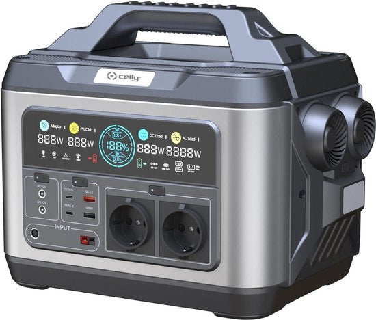 Celly POWERST1200W - 1200W Portable Power Station incl. Solar