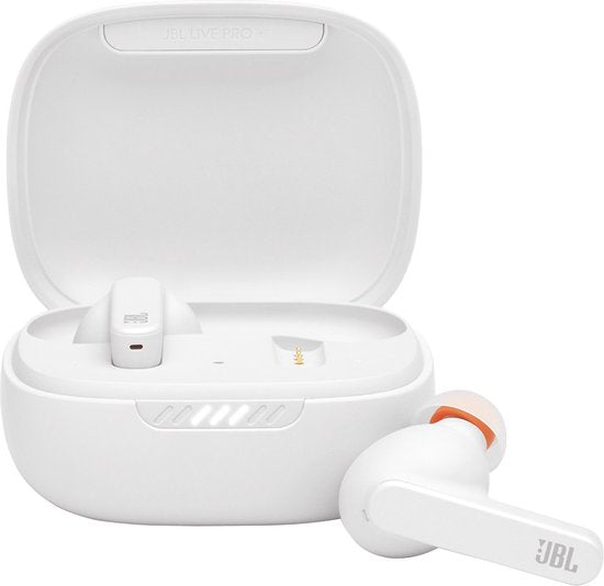 JBL Live Pro+ TWS Wireless Bluetooth Noise-Cancelling Earbuds - White