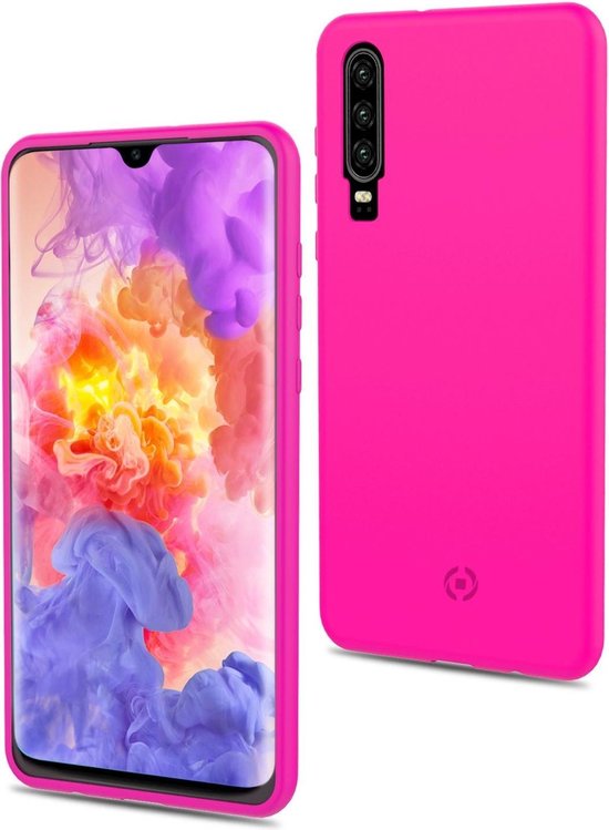 Celly Shock Back case Cover Huawei P30 Pink