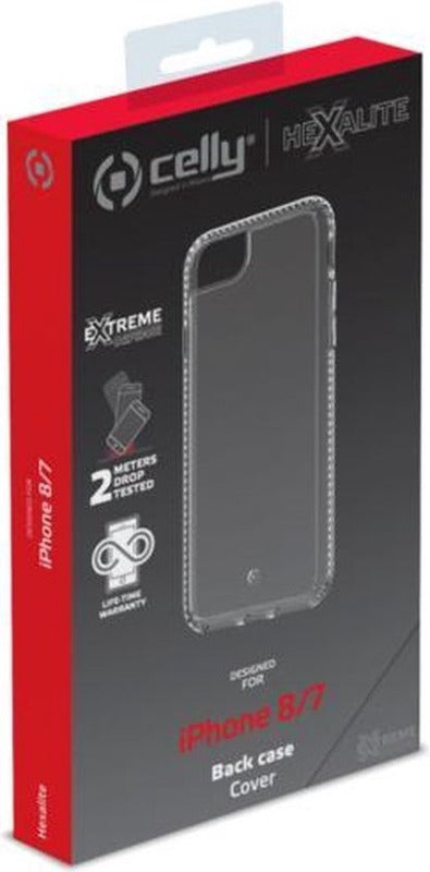 Celly HEXALITE800WH HEXALITE - iPhone 8/7 Transparant Back Case