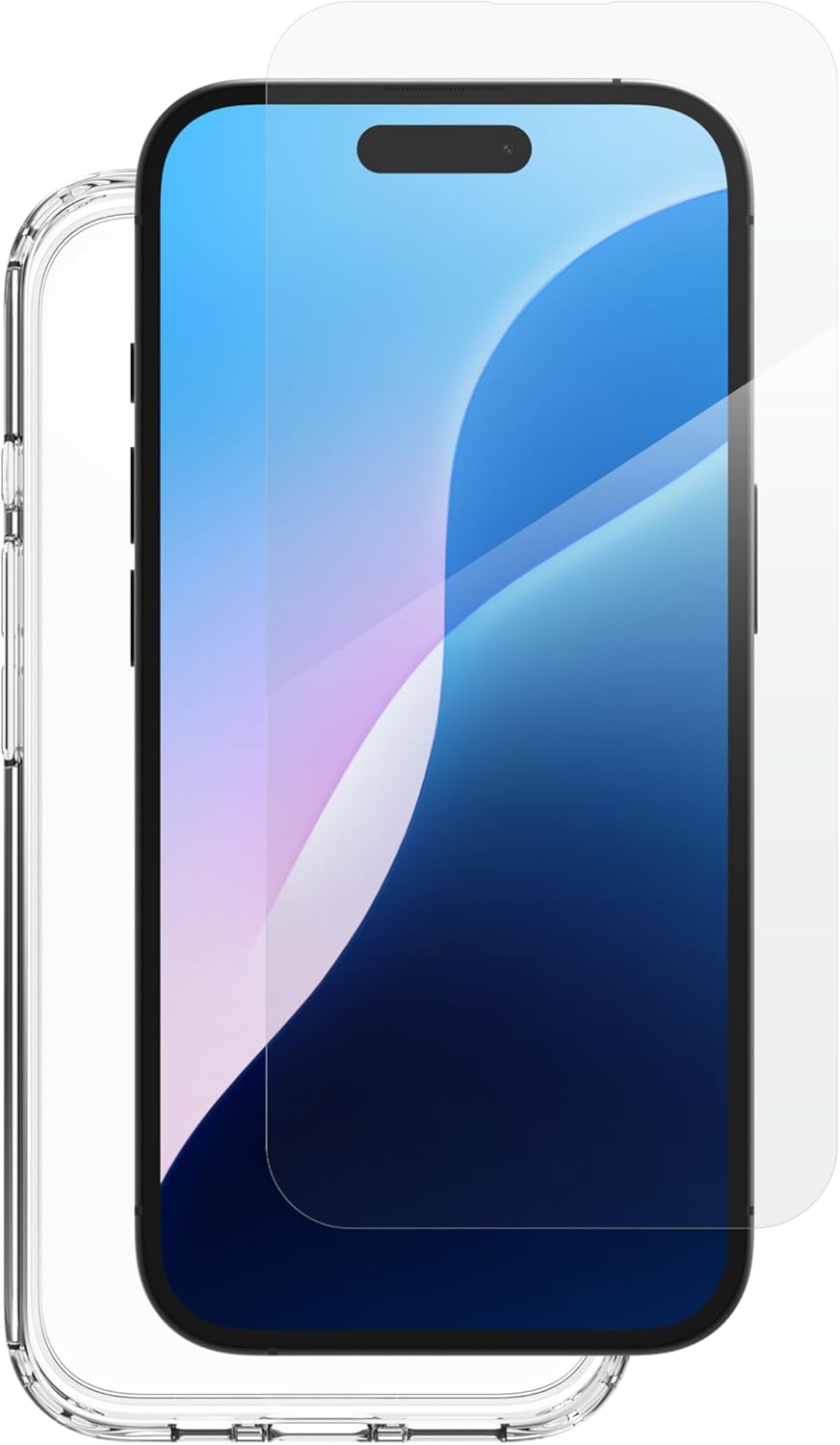 ZAGG Tempered Glass screen protector & Clear protective Case for iPhone 16