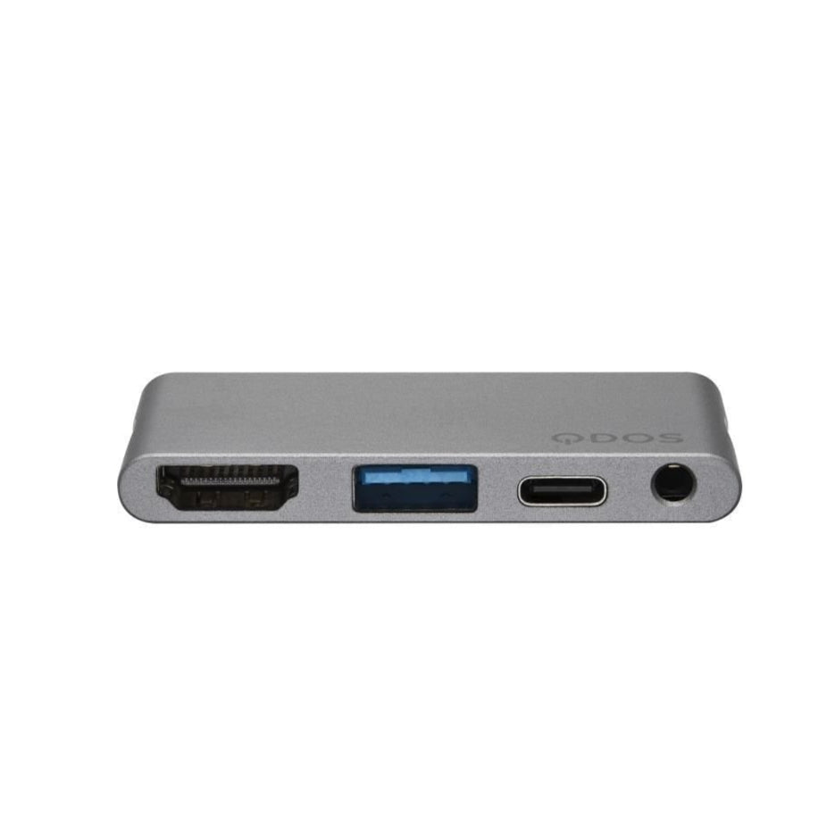 Qdos Powerlink Nano Hub Usb-c Ipad Pro 4-en-1 - Gris Sideral