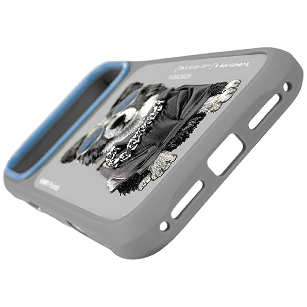 Nimmy Glasses Cool Dog Case for iPhone 17 Pro Max Grey