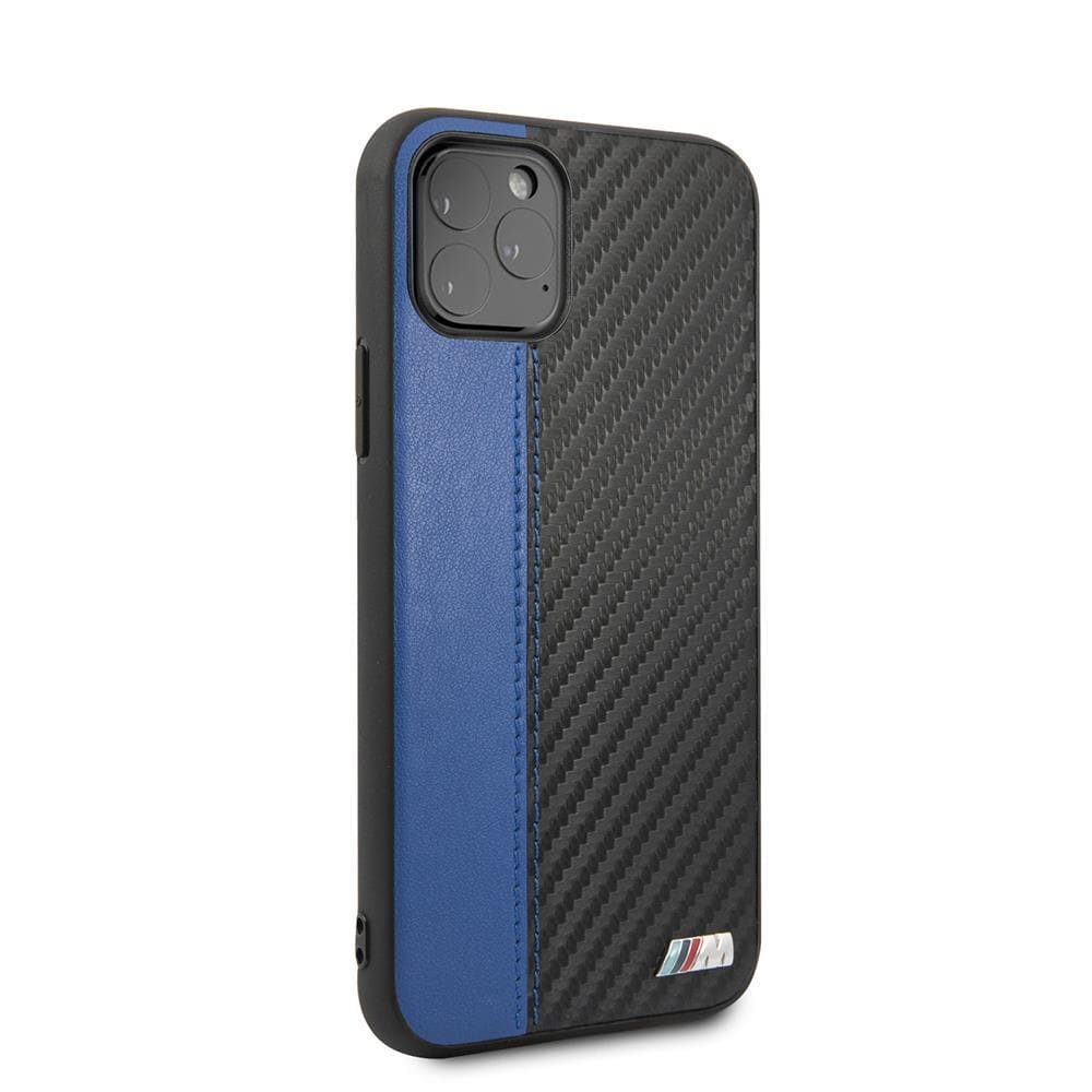 BMW BMHCN65MCARBL iPhone 11 Pro Max Leather Carbon Effect M Collection