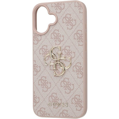 Guess GUHCP16M4GMGPI Hardcase 4G PU Big Logo Pink iPhone 16 Plus