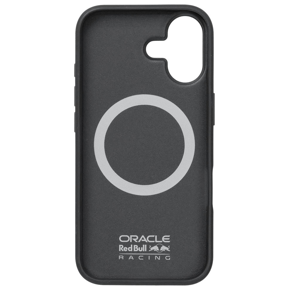 Red Bull RBHMP17S25PUCKK Hardcase PU Embossed Pattern, Black MagSafe for iPhone 17