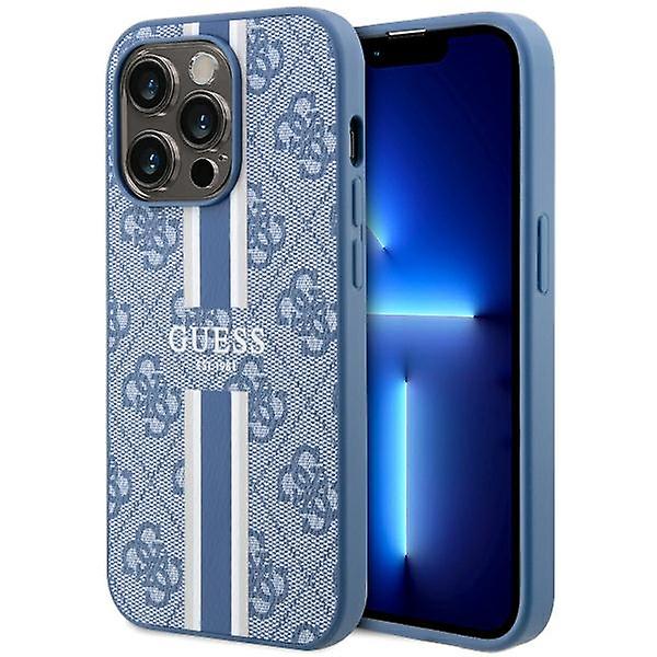 Guess HC MagSafe 4G Printed Stripes Blue iPhone 13 PRO