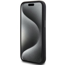 AMG AMHMP15S23SSPK iPhone 15 / 14 / 13  black hardcase with Silicone Large Rhombuses Pattern and