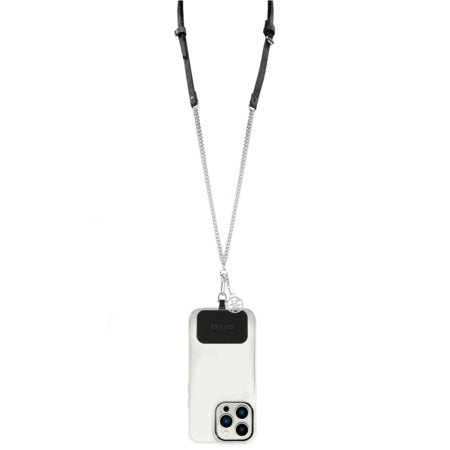 GUESS US UNIVERSAL Crossbody 4G PU+CHAIN BLACK