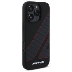 AMG AMHMP16L2SCFR iPhone 16 Pro  black hardcase Checkered Flag Pattern MagSafe