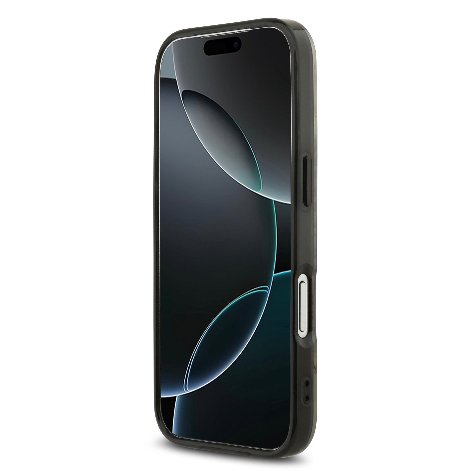 AMG AMHMP17L24HRDWR HardCase MagSafe Rhinestone Transparent Rhombs WHITE/RED iPhone 17 Pro