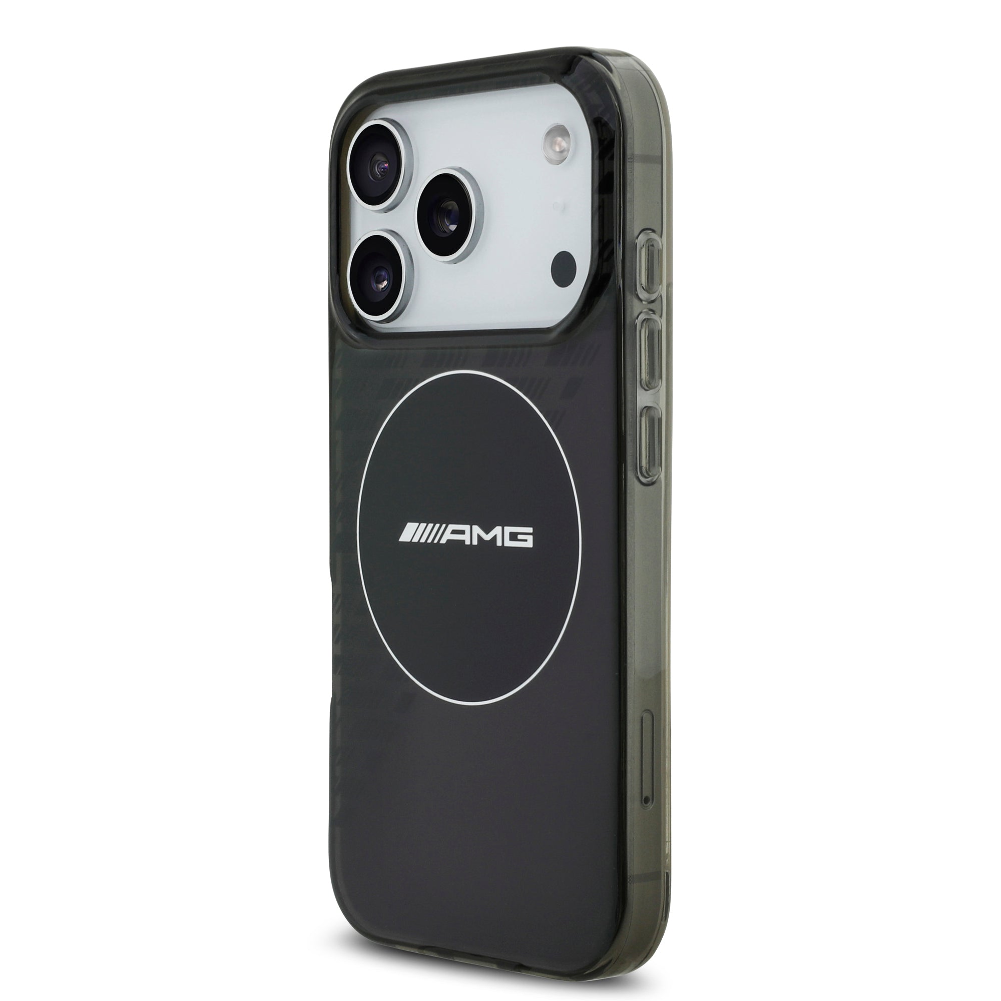 AMG AMHMP17L24HTRDK HardCase MagSafe Rhinestone Transparent SMOKED Black iPhone 17 Pro