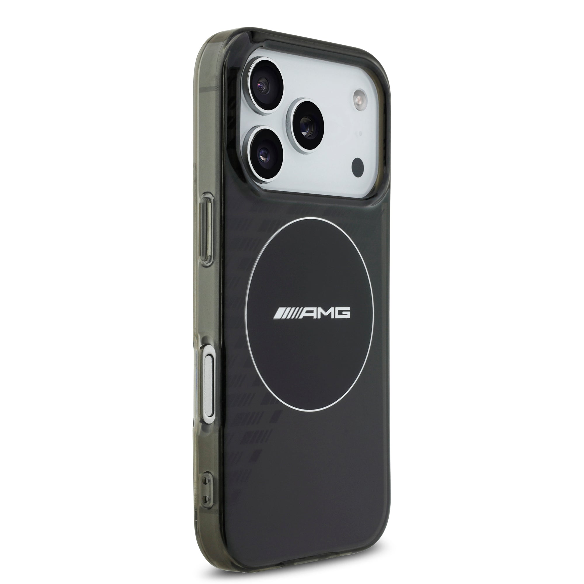 AMG AMHMP17L24HTRDK HardCase MagSafe Rhinestone Transparent SMOKED Black iPhone 17 Pro