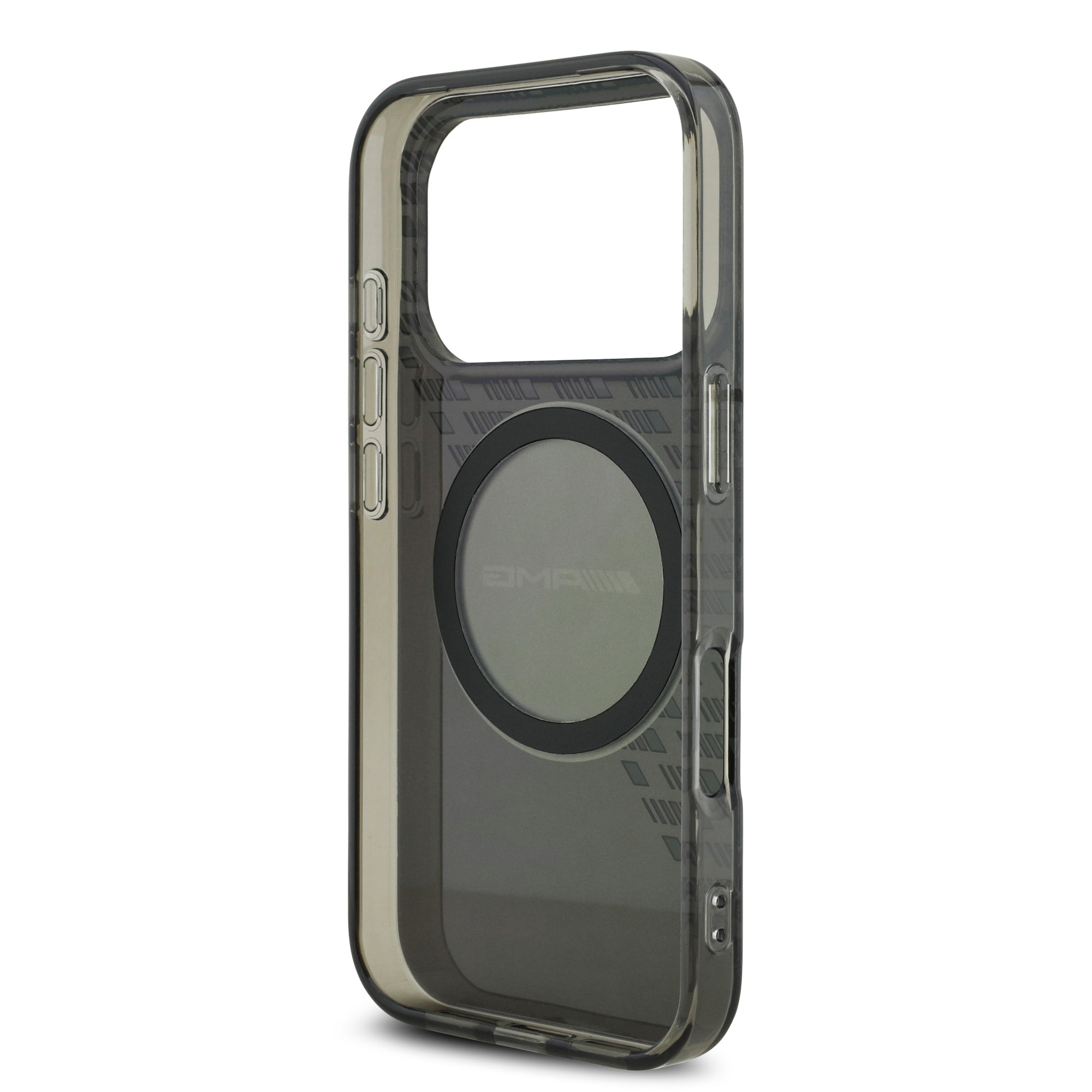 AMG AMHMP17L24HTRDK HardCase MagSafe Rhinestone Transparent SMOKED Black iPhone 17 Pro