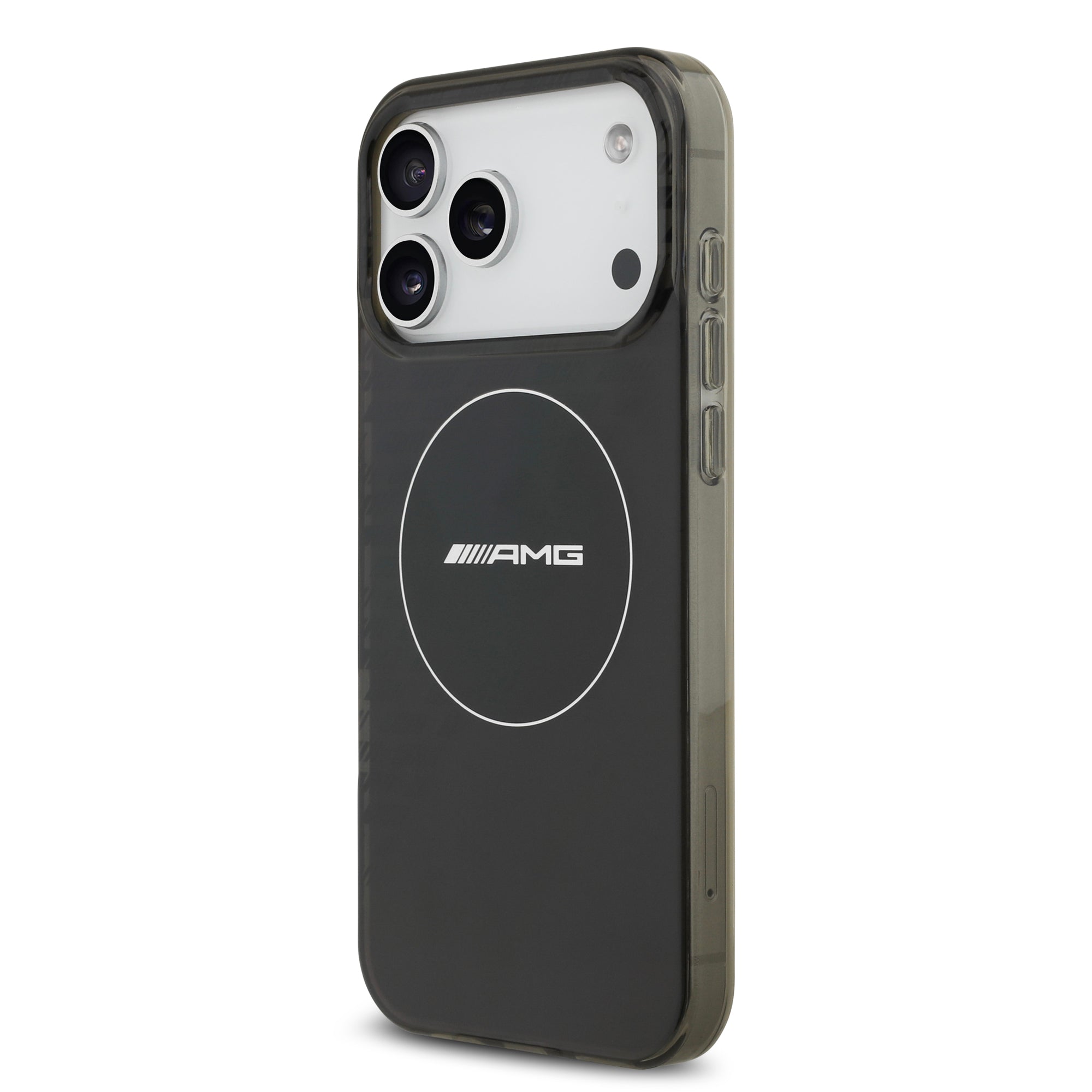 AMG AMHMP17X24HTRDK HardCase MagSafe Rhinestone Transparent SMOKED Black iPhone 17 Pro Max