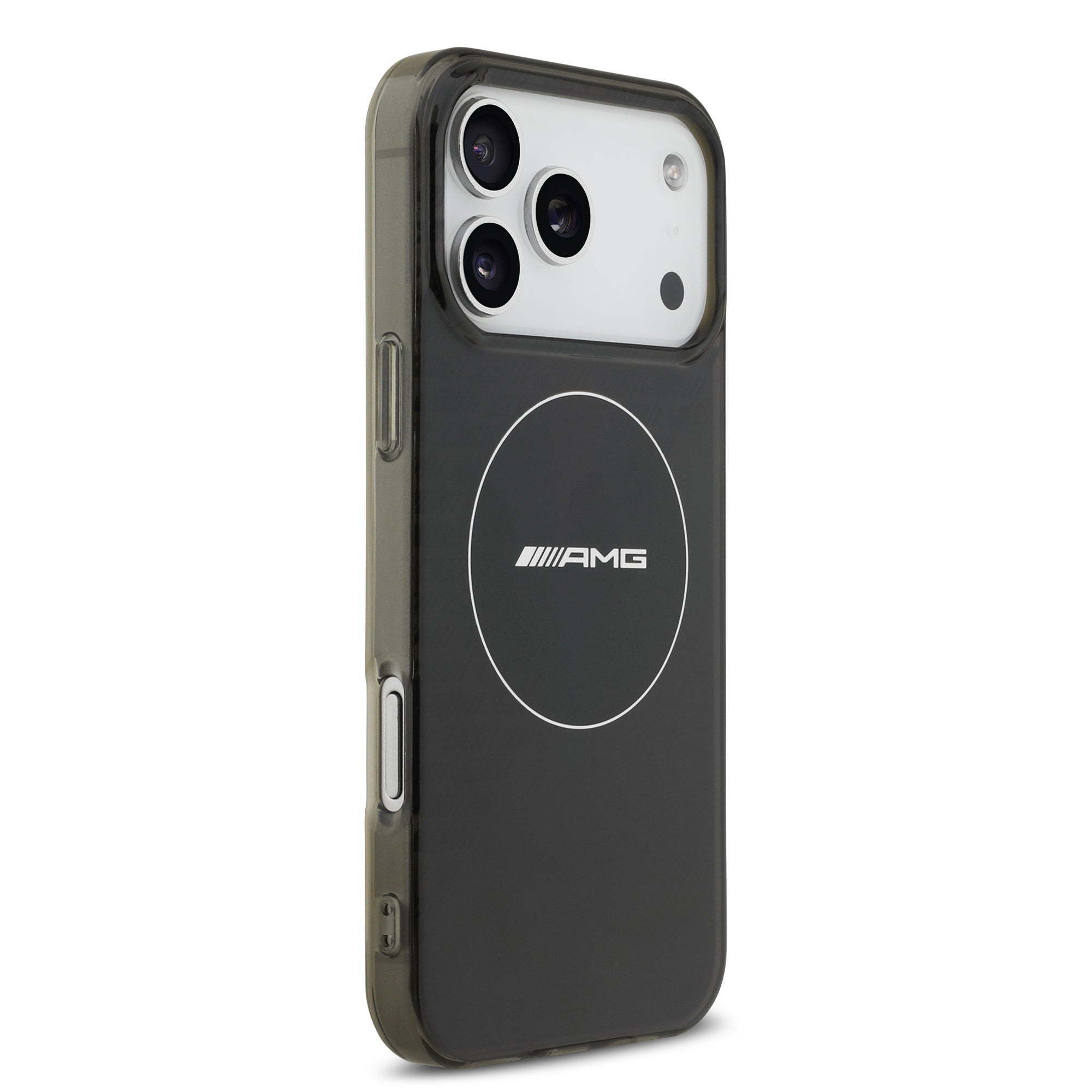 AMG AMHMP17X24HTRDK HardCase MagSafe Rhinestone Transparent SMOKED Black iPhone 17 Pro Max