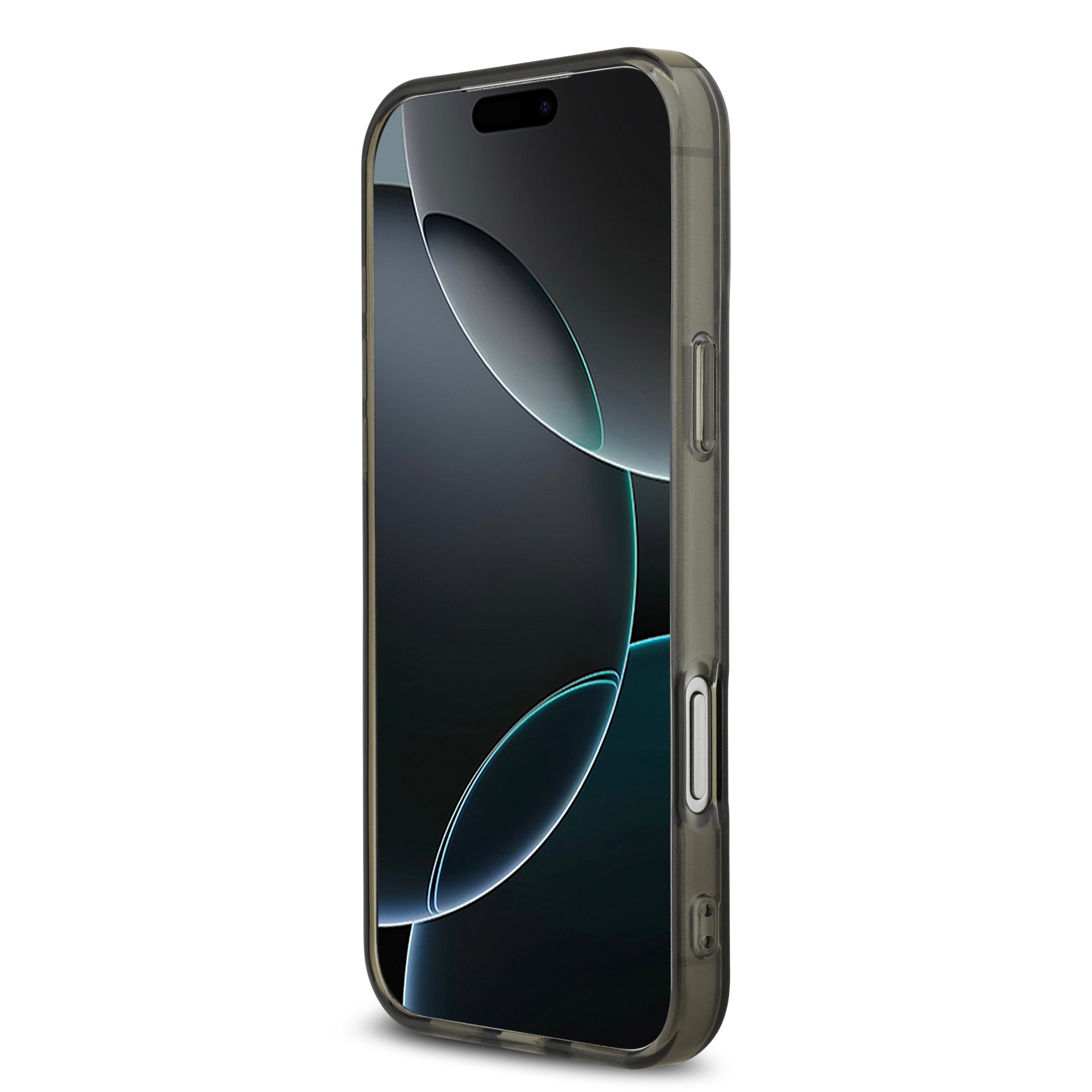 AMG AMHMP17X24HTRDK HardCase MagSafe Rhinestone Transparent SMOKED Black iPhone 17 Pro Max