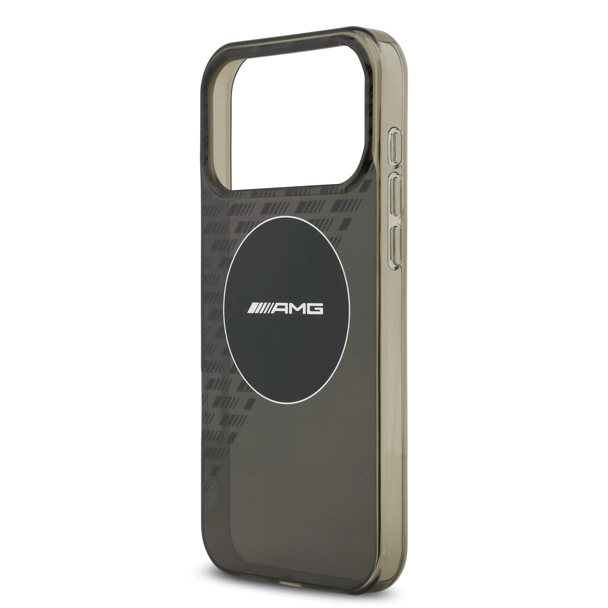 AMG AMHMP17X24HTRDK HardCase MagSafe Rhinestone Transparent SMOKED Black iPhone 17 Pro Max