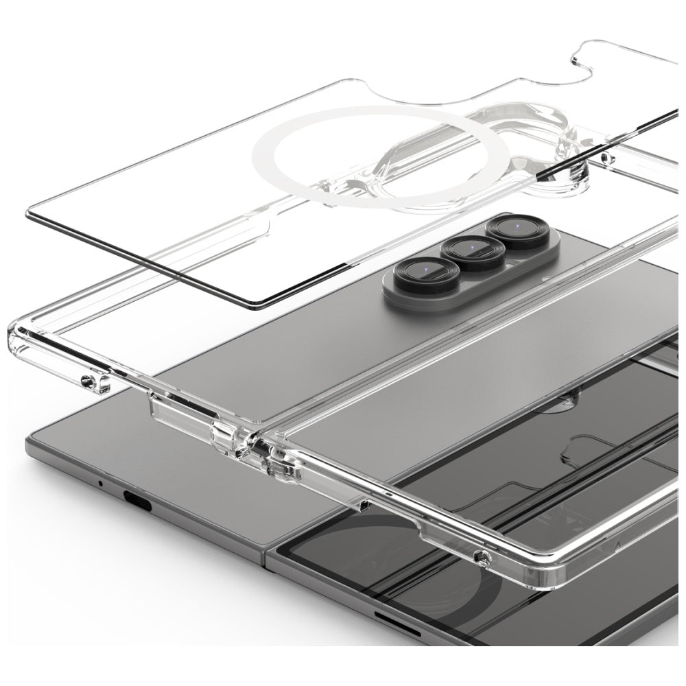 Araree Duple M MagSafe Qi2 for Samsung Galaxy Z Fold7 transparent