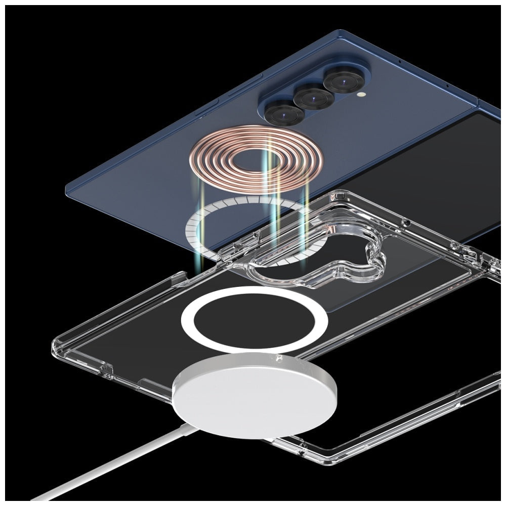 Araree Duple M MagSafe Qi2 for Samsung Galaxy Z Fold7 transparent