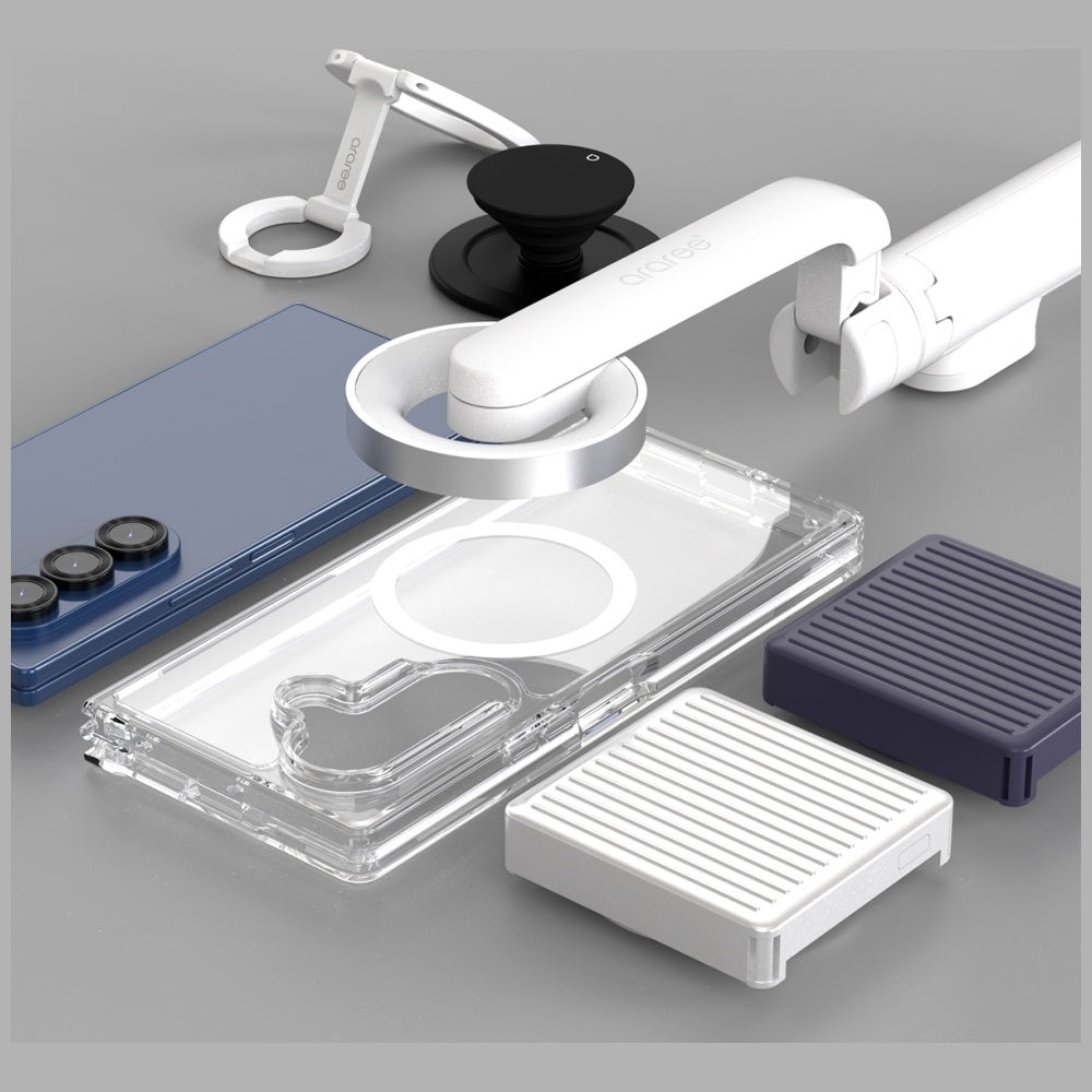 Araree Duple M MagSafe Qi2 for Samsung Galaxy Z Fold7 transparent