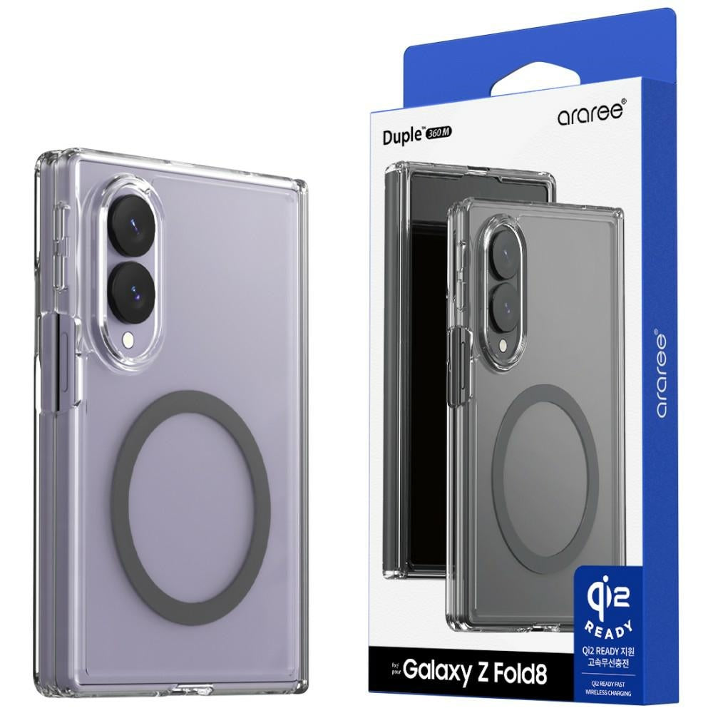 Araree Duple 360 M MagSafe Qi2 Case for Samsung Galaxy Z Fold8 black
