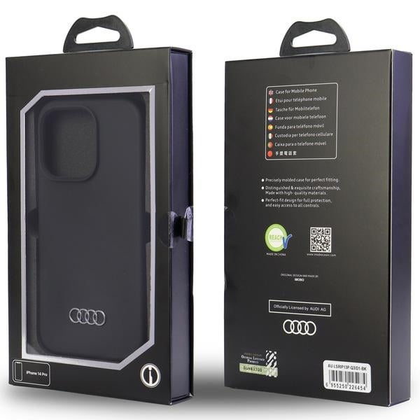 Audi Silicone Case iPhone 13 Pro black hardcase AU-LSRIP13P-Q3/D1-BK